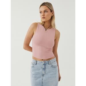 Breezy Round Neck Cropped Tank
